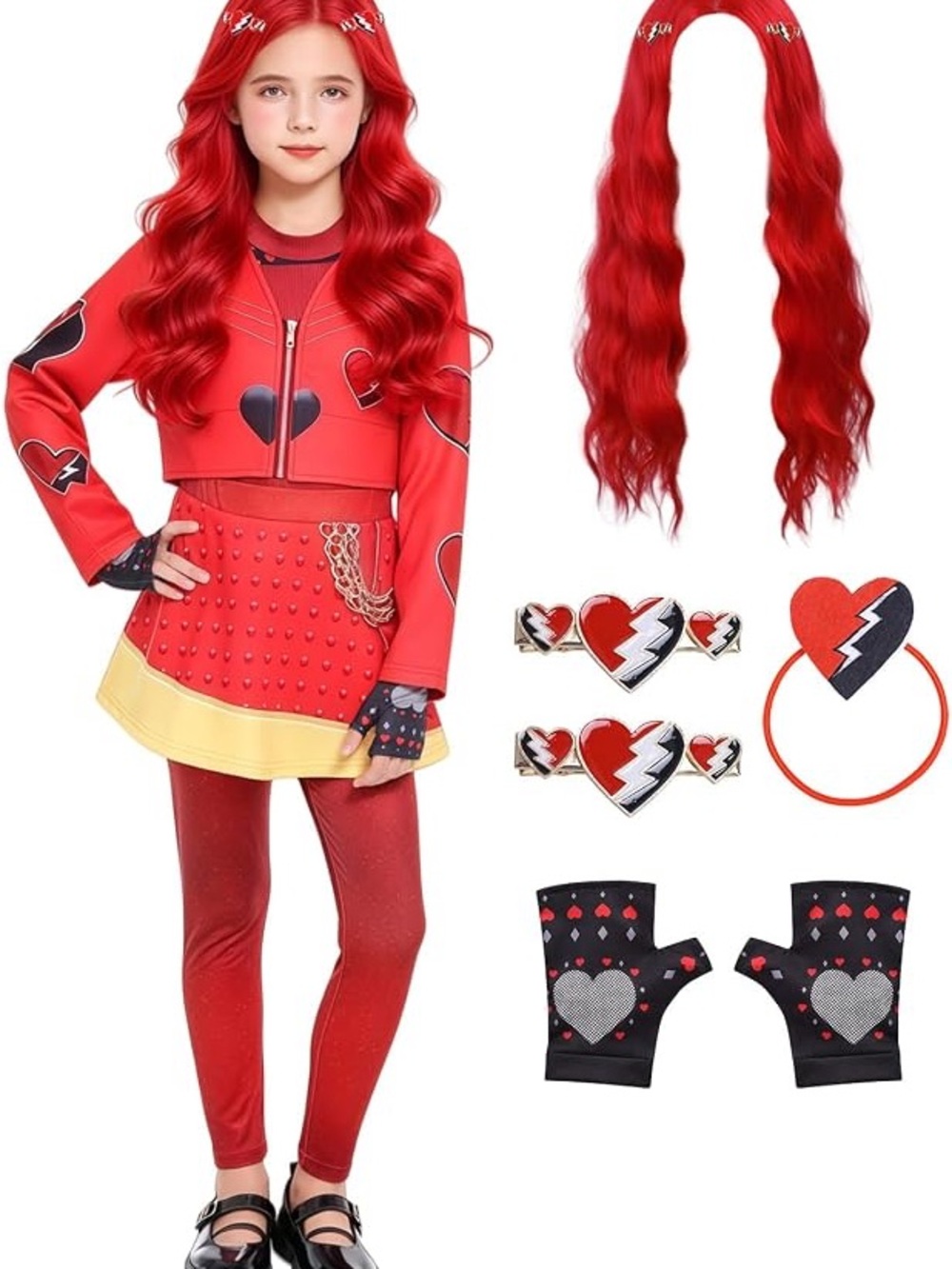 Princess Red Full Costume Set